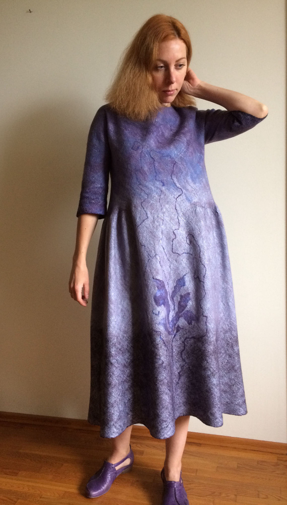 Nunofelt Lilac dress picture no. 2