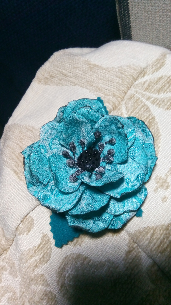 Textile broosh "Flower"