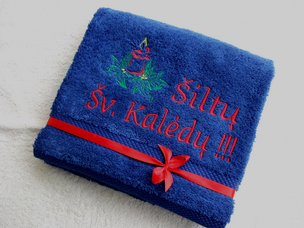 Šventinis siuvinėtas rankšluostis