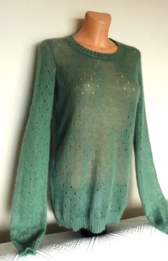 Mohair green sweater