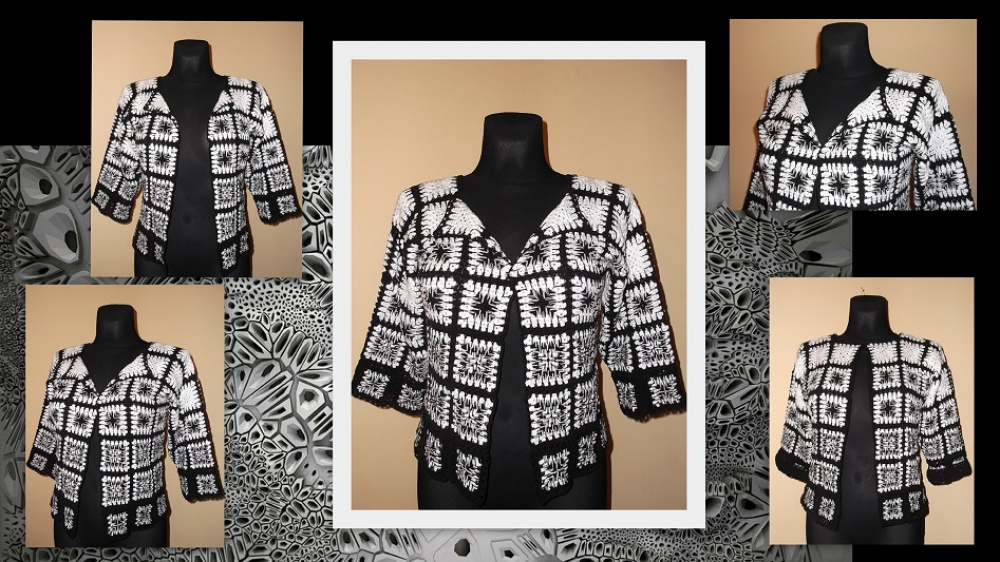 Jacket ,,Black - White Square" picture no. 3