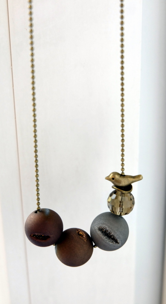 Minimalist necklace "Pawns ..."