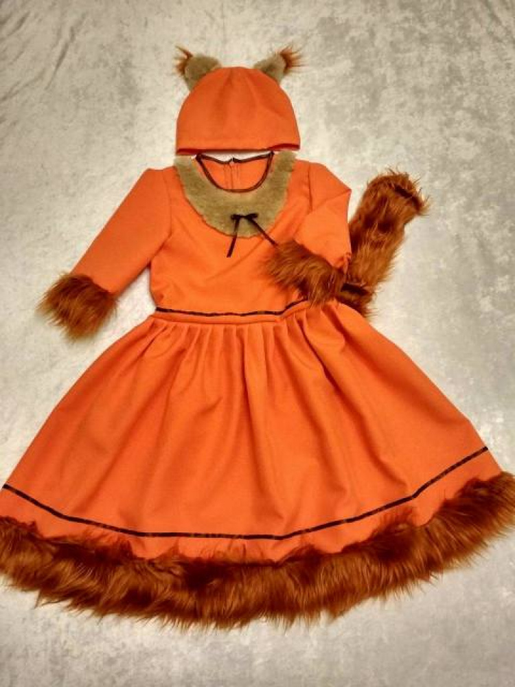 Squirrel Carnival Costume for a girl