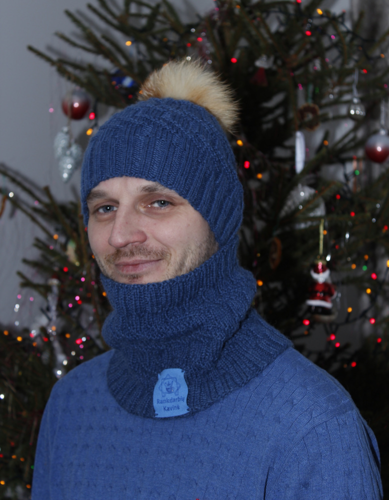 Men's Knitted Hat and cowl picture no. 3