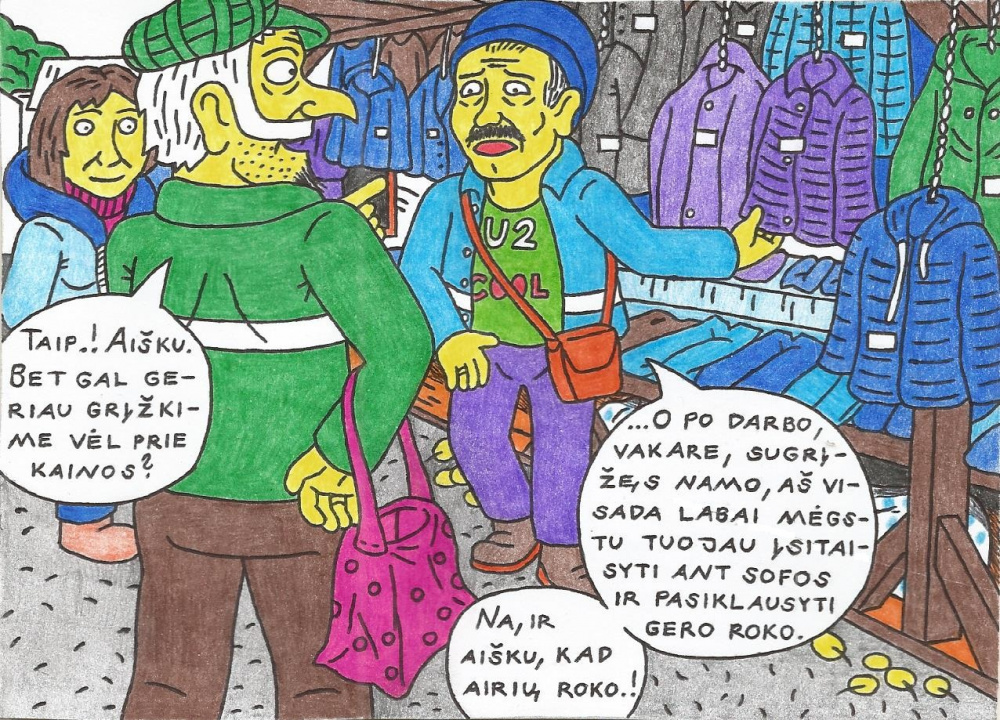 Burtininkas Malkomas Kupiškio turguje