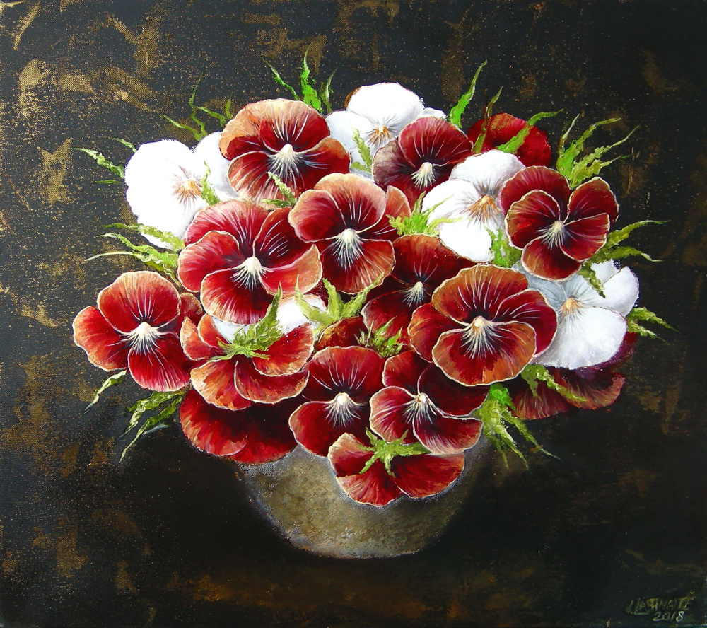 Rubino rausvumo žiedai 55x49