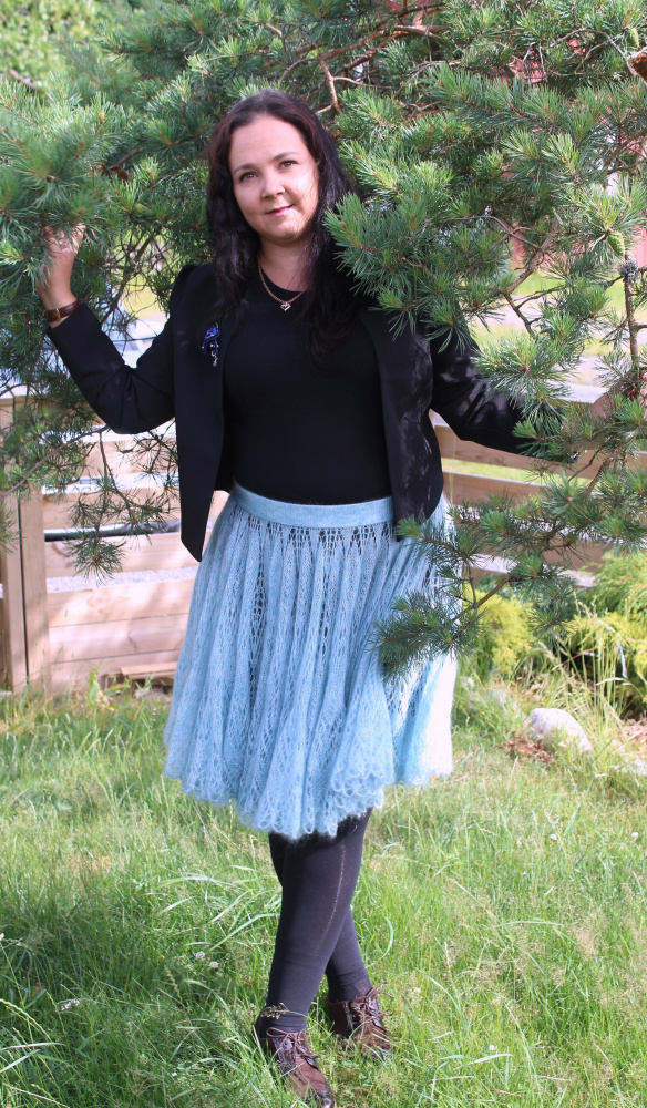 Blue Mohair skirt picture no. 3