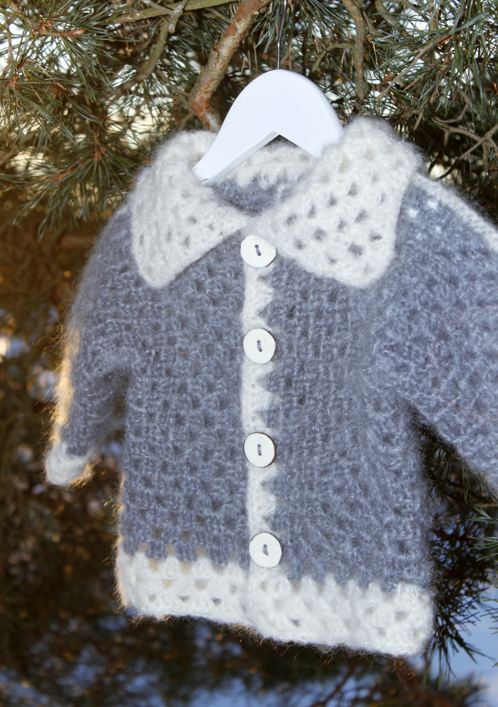 Crochet baby cardigan