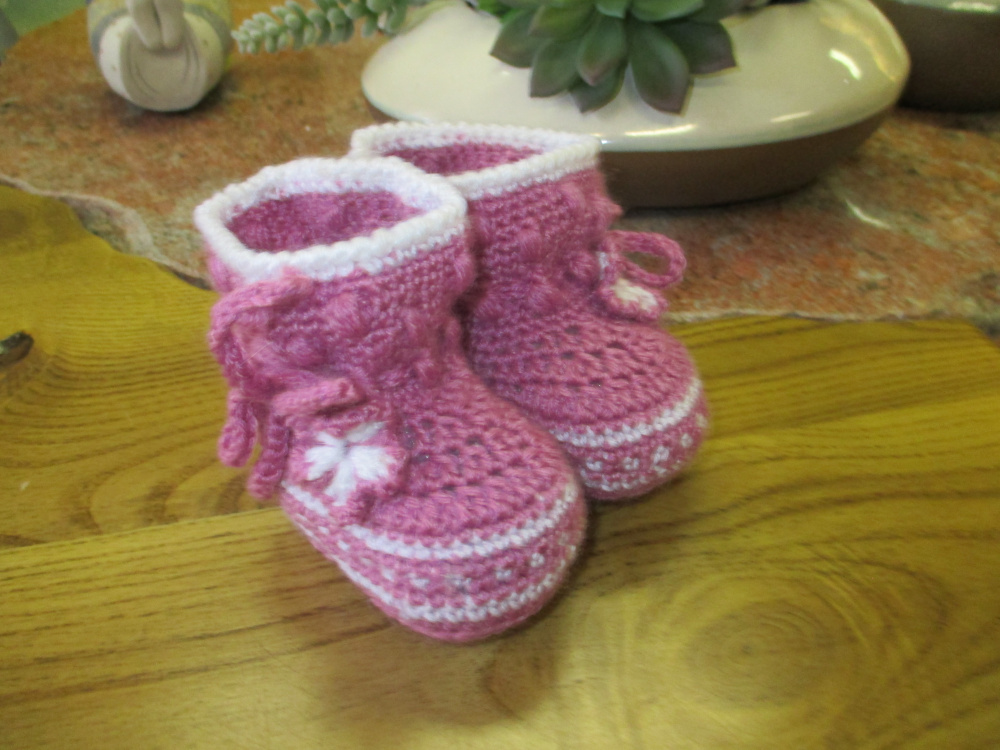 Handmade, crochet baby girl's 