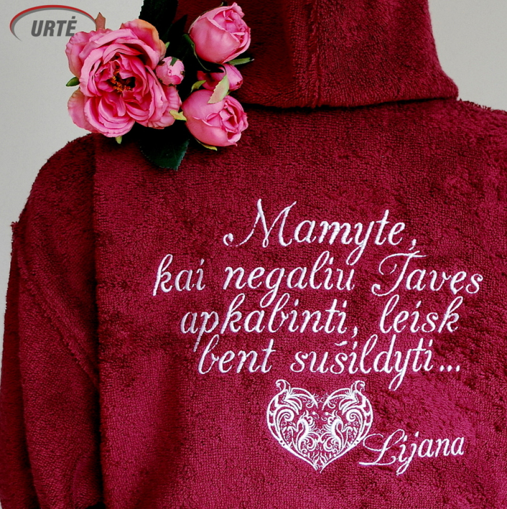 Siuvinėtas chalatas - Mamytei