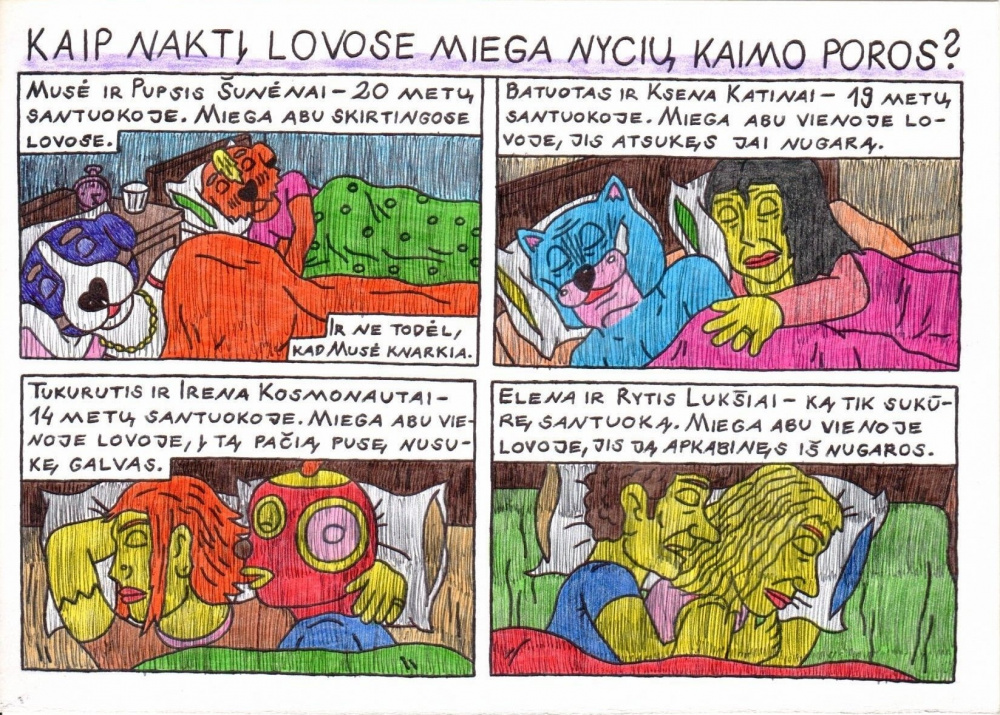 Kaip naktį lovose miega Nycių kaimo poros?