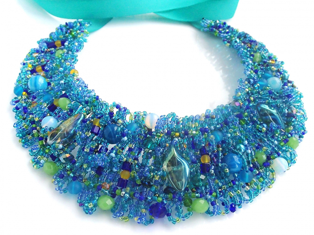 Necklace "Sea breath" picture no. 3