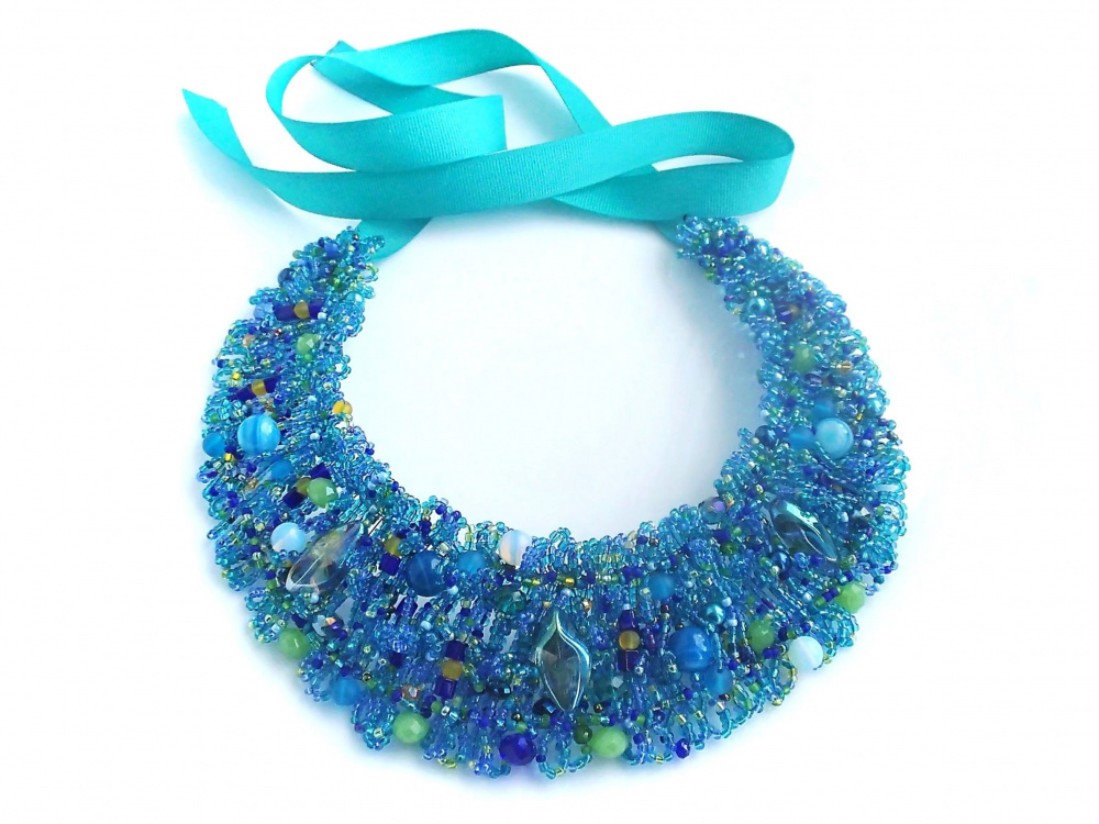 Necklace "Sea breath"