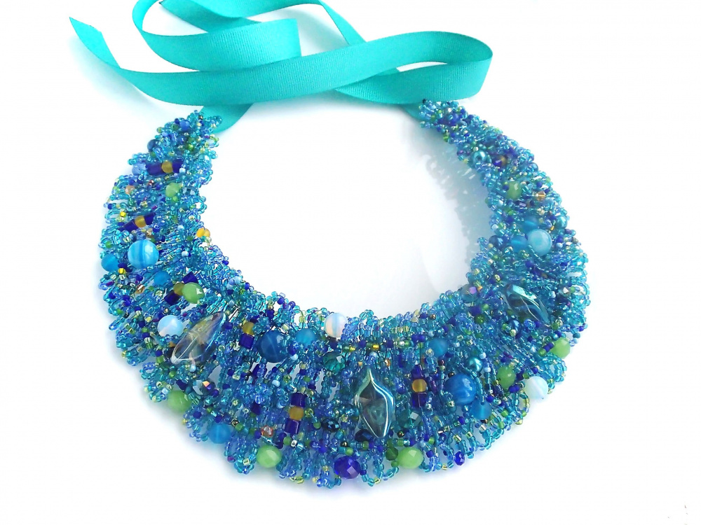 Necklace "Sea breath" picture no. 2