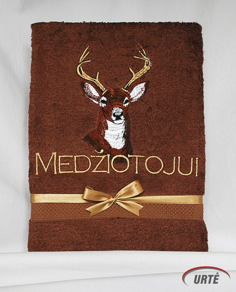 Dovana medžiotojui - siuvinėtas rankšluostis - Medžiotojų vadovas
