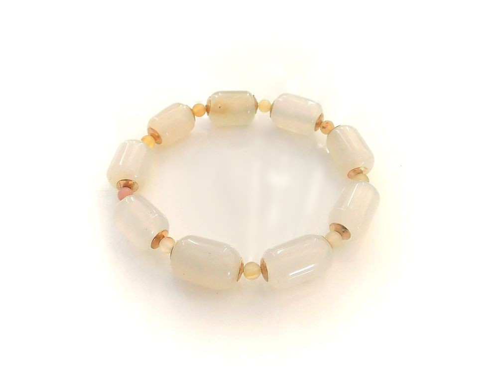 Natural agate bracelet