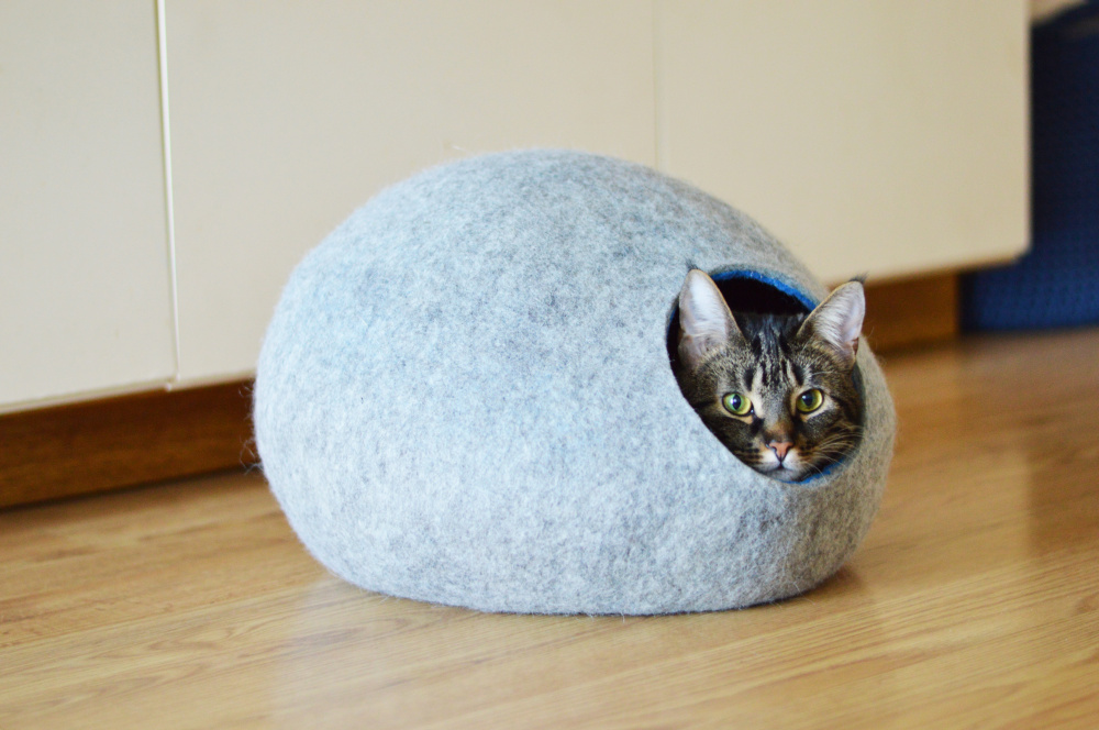 Cat bed made of wool picture no. 2