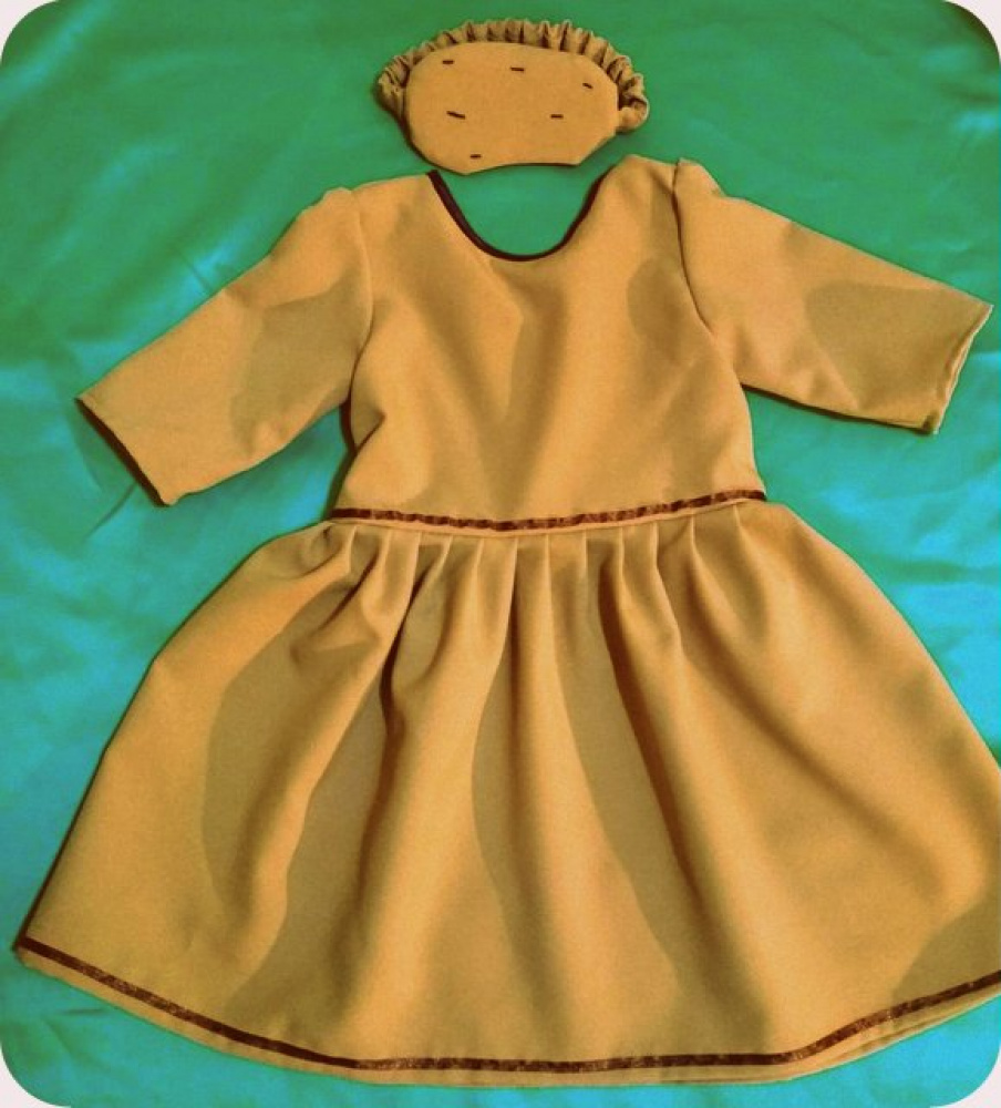 Potatoes carnival costume for girls