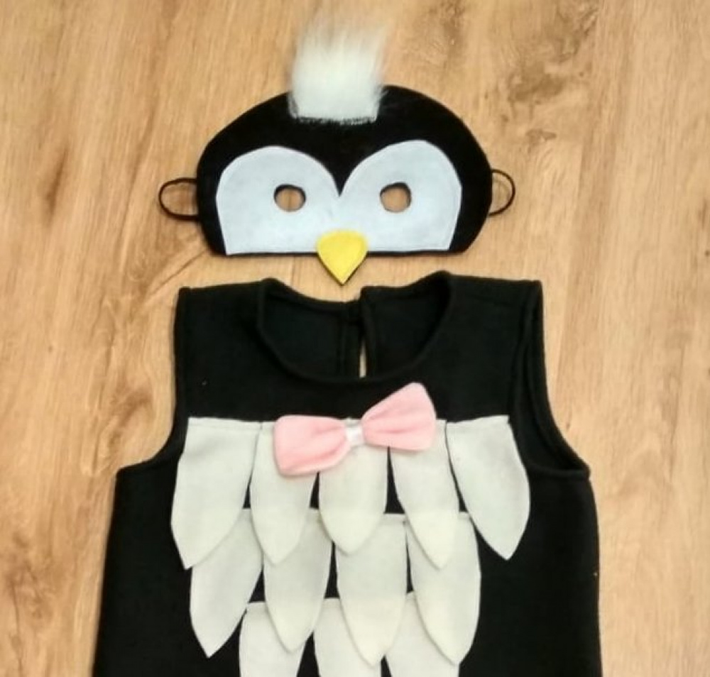 Penguins carnival costume for girl