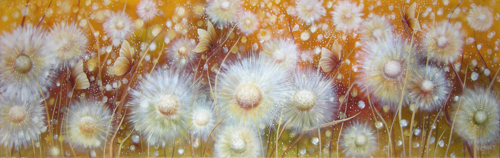 Saulės pūkeliai 100x30