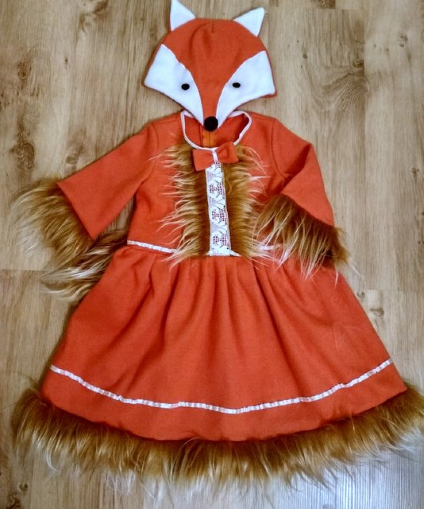 Fox carnival costume for girls