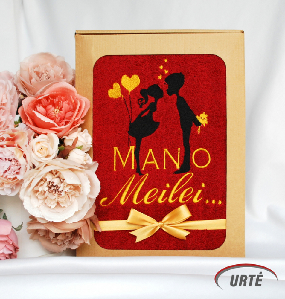 Mano Meilei... siuvinėtas rankšluostis