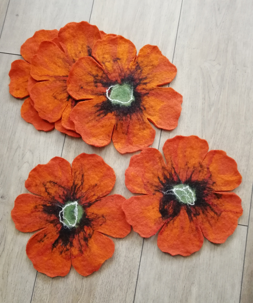 Veltos servetėlės oranžinės