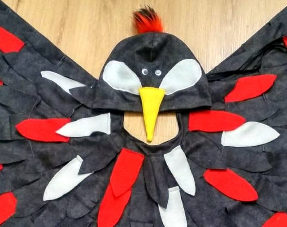 Woodpecker carnival costume for kids