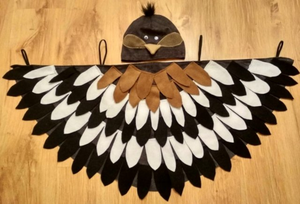 Bird, sparrow carnival costume for kids