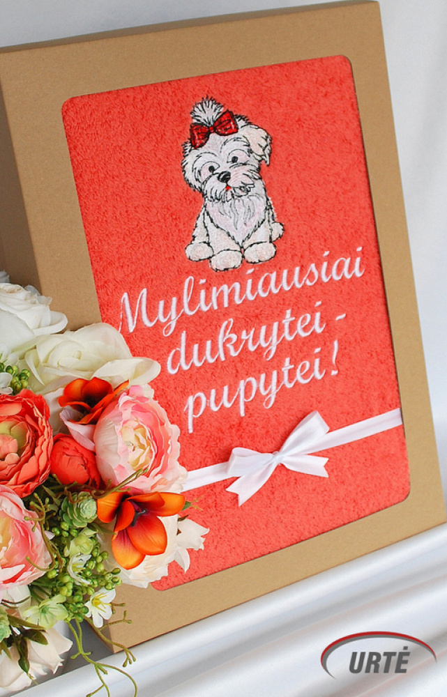 Medvilninis rankšluostis Maltos bišonų mylėtojai!