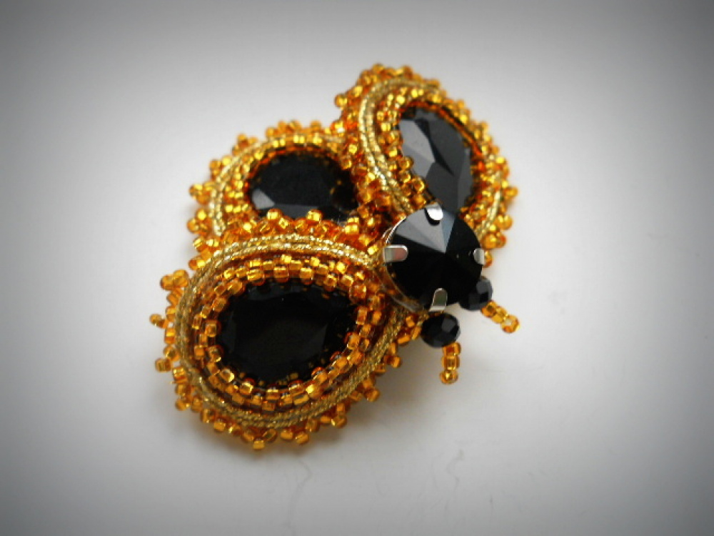 sagė mini vabaliukas "black&gold"