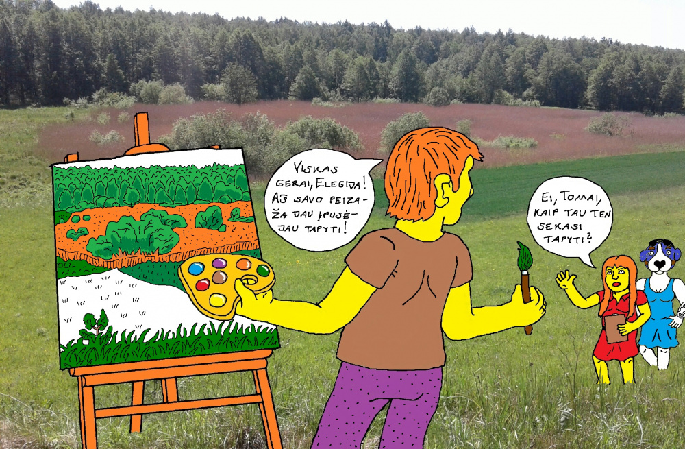 Papyvesyje Elegija surengė tapybos plenerą