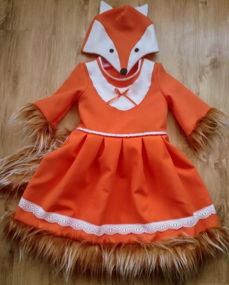 Fox carnival costume for girl 