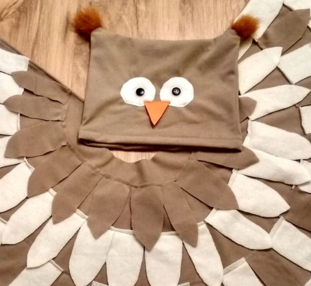 Owl carnival costume for kids
