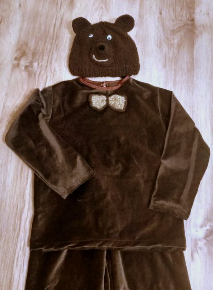 Bear Carnival Costume for kids + -122 -128cm picture no. 2