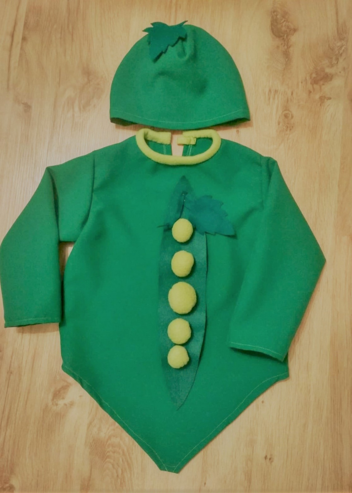 Pea carnival costume for kids