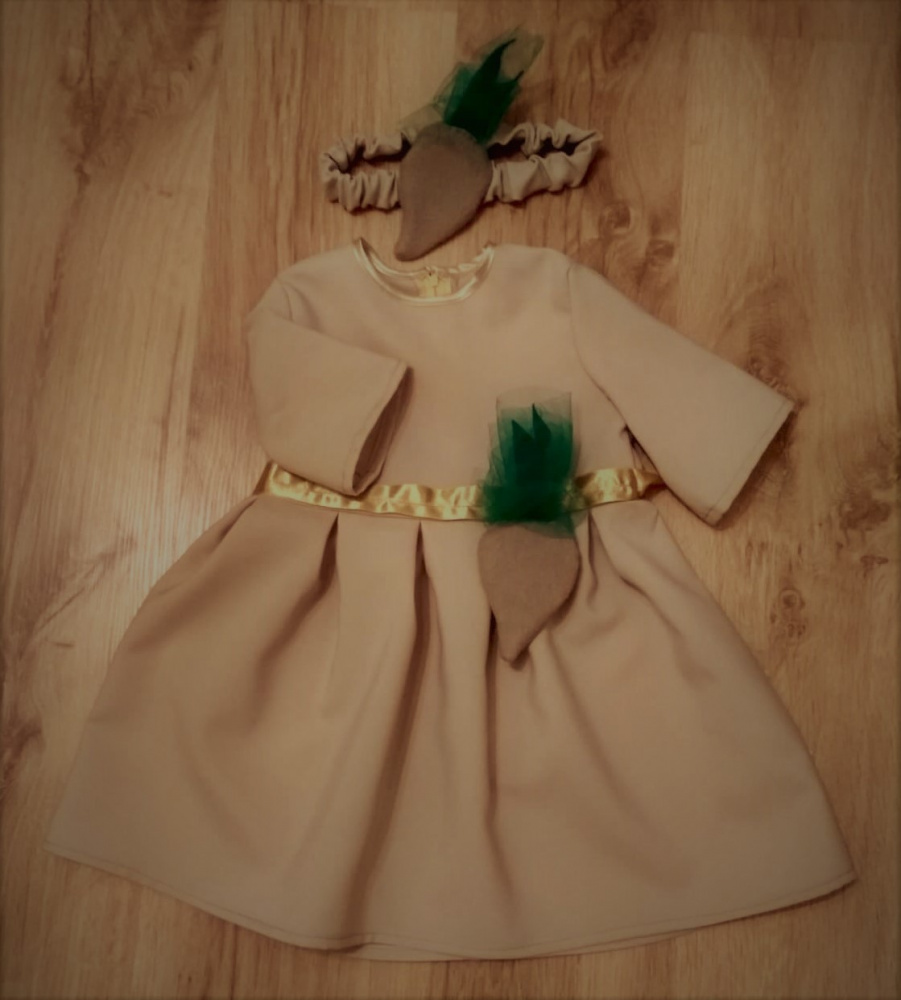 Turnip carnival costume for girl