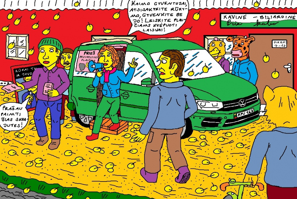 Kėžių kaimo mokykloje Karolina kovoja su rūkymo plitimu 7