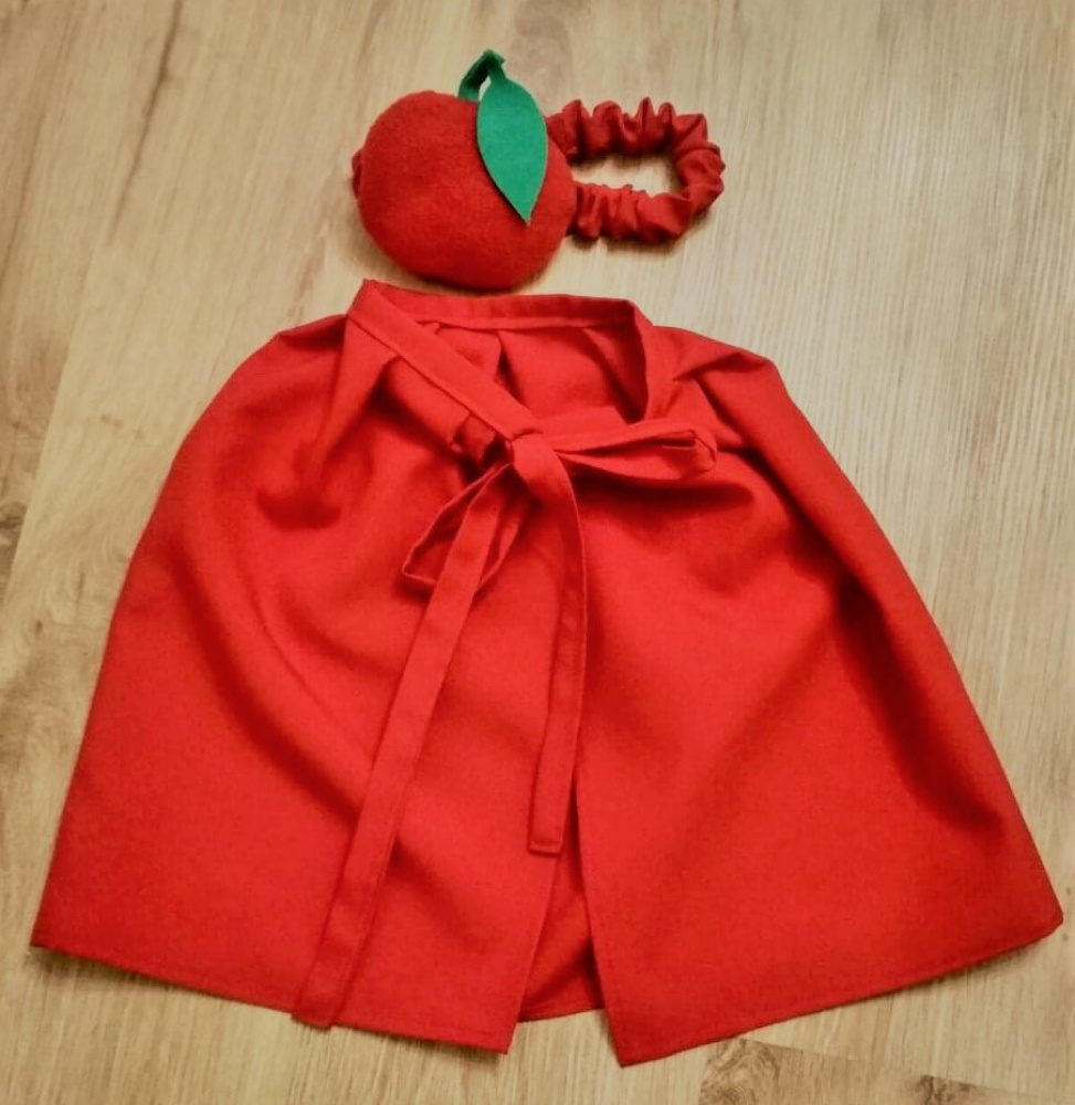 Apple or tomato carnival costume for kids