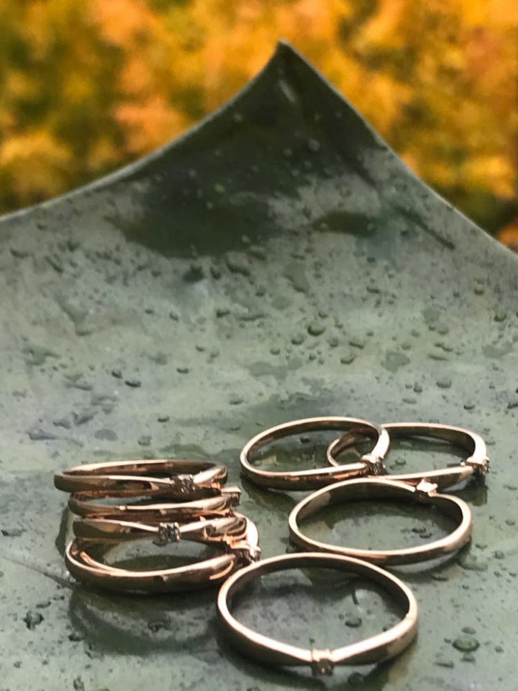 classic engagement ring with brilliant