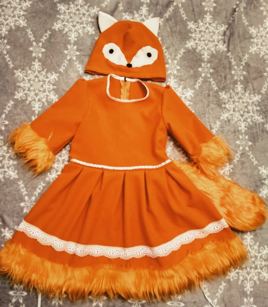 Fox Carnival Costume for Girl 110-116