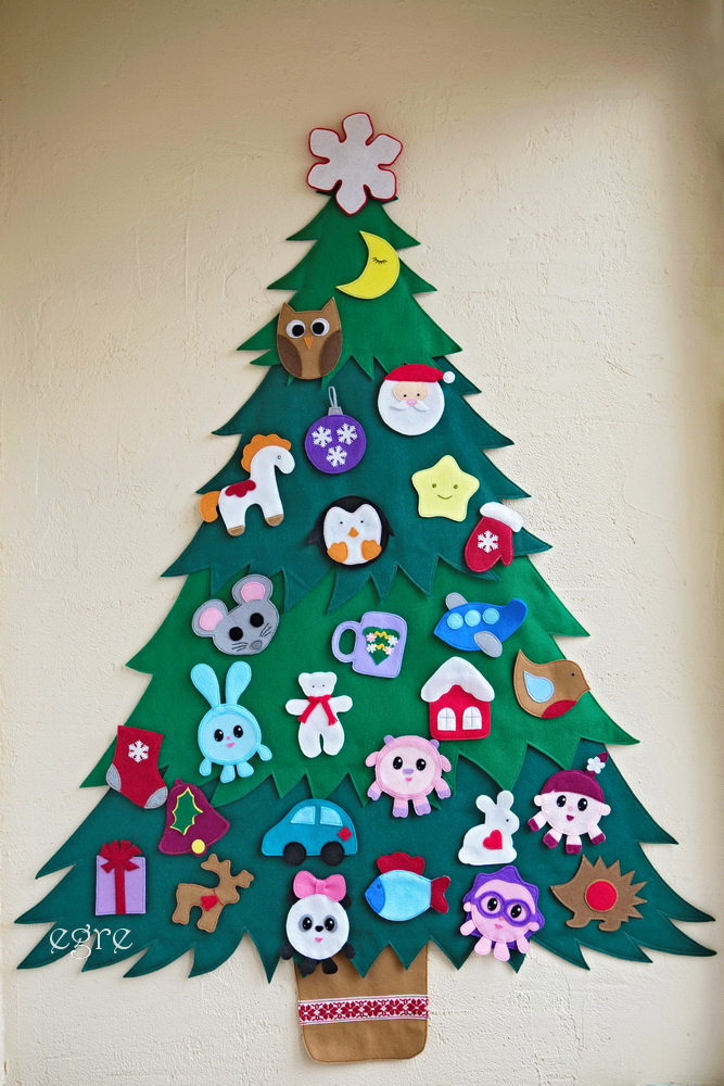 Felted Christmas tree