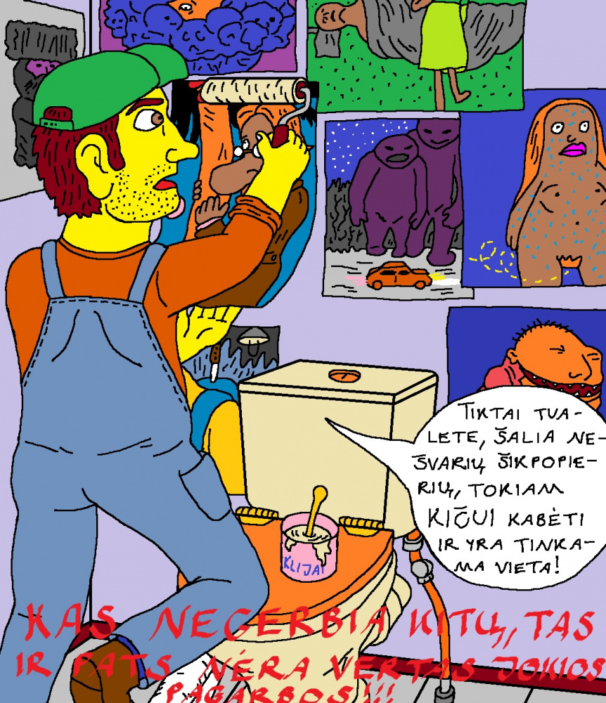 Vienaturčio sukurtas piešinys, skirtas jo Priešui