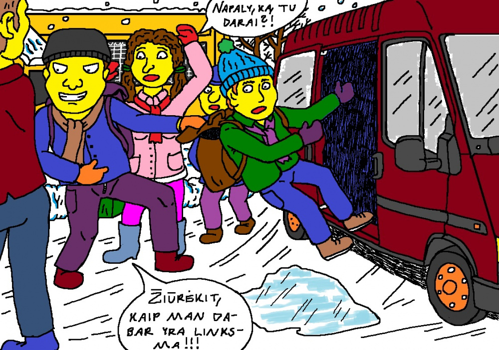Žaibelių kaimo jaunojo chuligano Napalio niekingas poelgis