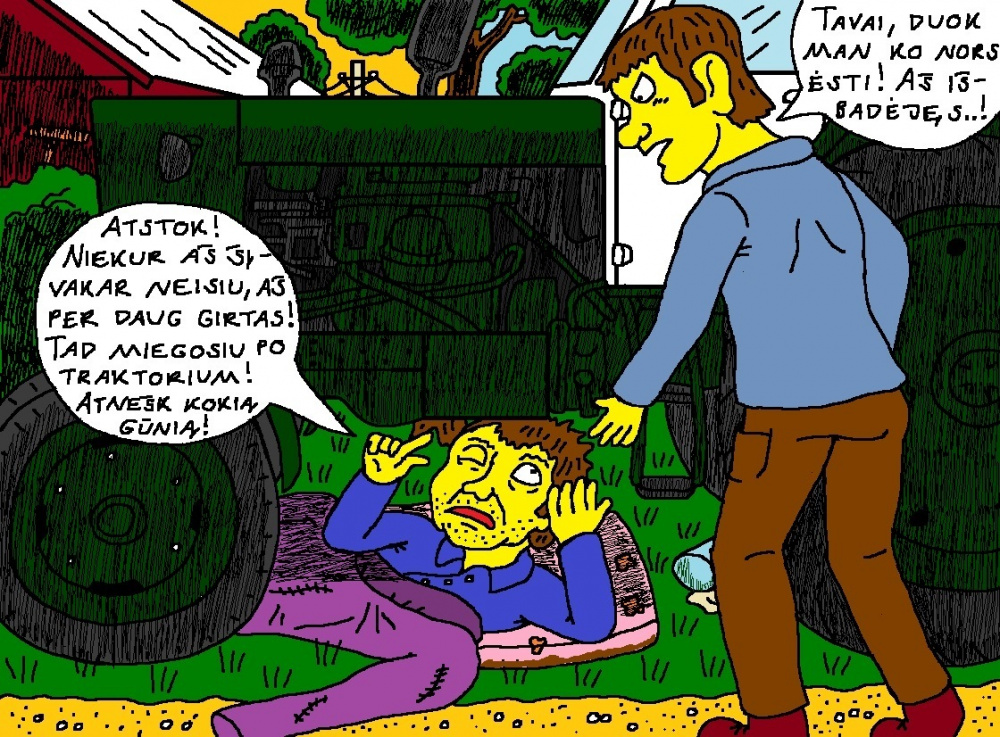 Chuligano Napalio ir jo tėvo gyvenimas Žaibelių kaime