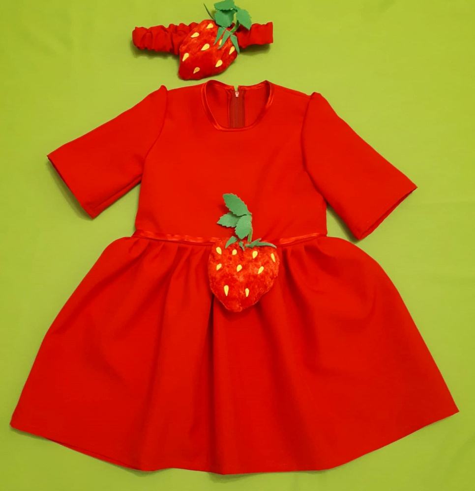 Strawberry carnival costume for a girl picture no. 2