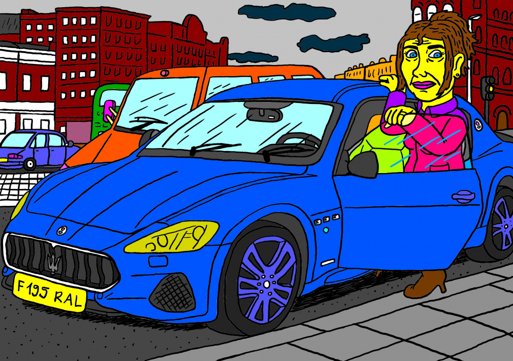 Archeologė Luna Anglijoje nusipirko sau naują automobilį - "Maserati"