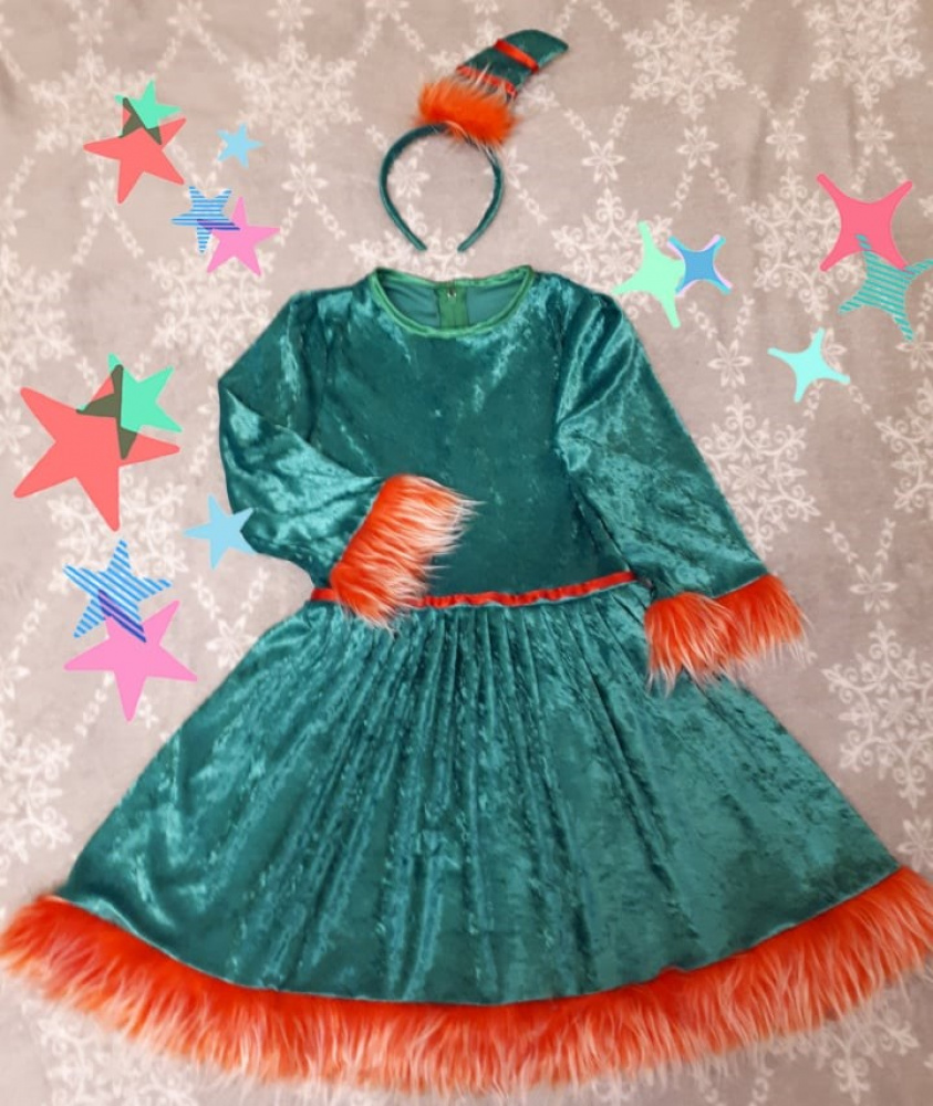 Dwarf, elf carnival costume for a girl
