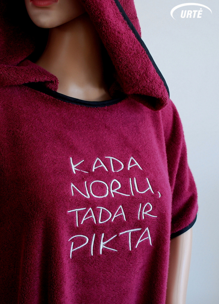 Pončo rankšluostis - Kada noriu, tada ir pikta