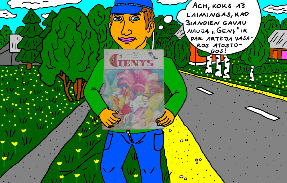 Vaikystės memuarai, susiję su žurnalu "Genys" 35